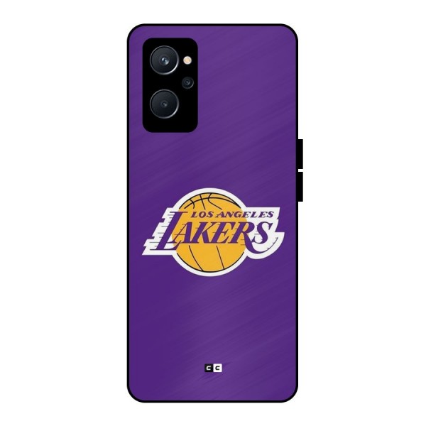 Lakers Angles Metal Back Case for Realme 9i 5G