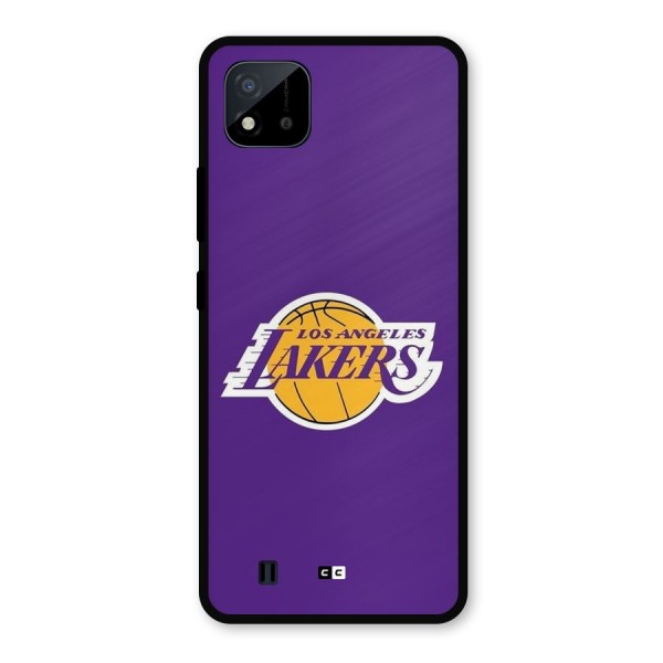 Lakers Angles Metal Back Case for Realme C11 2021