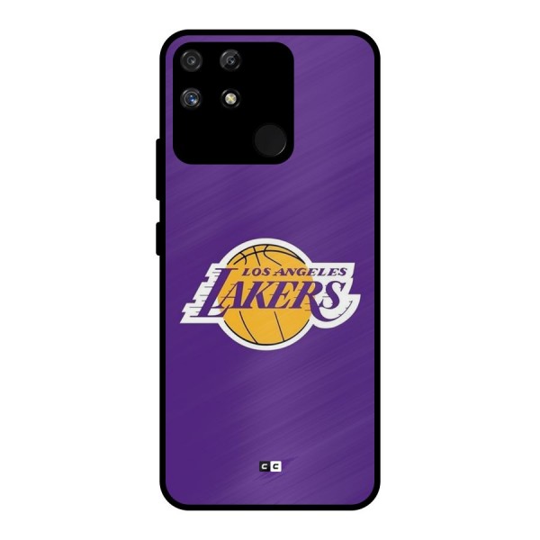 Lakers Angles Metal Back Case for Realme Narzo 50A