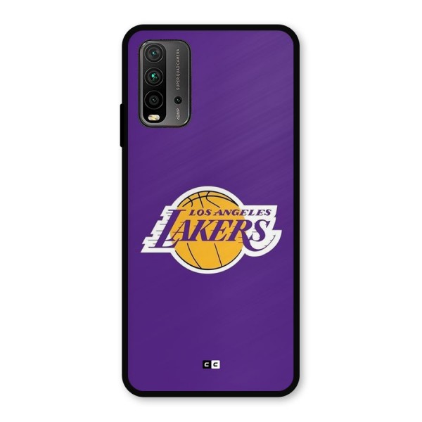 Lakers Angles Metal Back Case for Redmi 9 Power