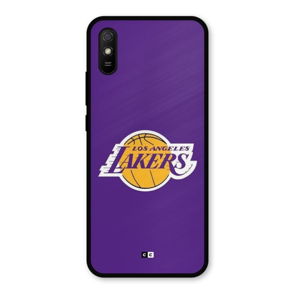 Lakers Angles Metal Back Case for Redmi 9i