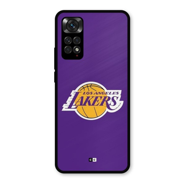 Lakers Angles Metal Back Case for Redmi Note 11