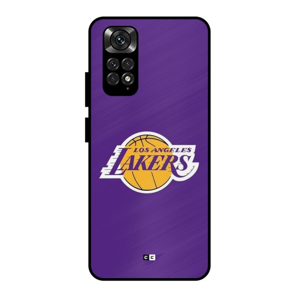 Lakers Angles Metal Back Case for Redmi Note 11 Pro