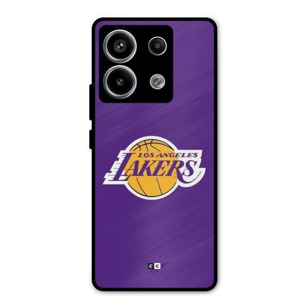 Lakers Angles Metal Back Case for Redmi Note 13 Pro 5G