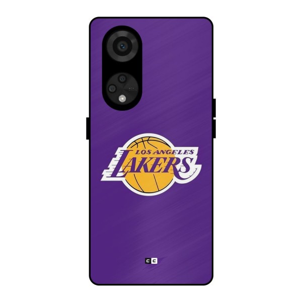 Lakers Angles Metal Back Case for Reno8 T 5G