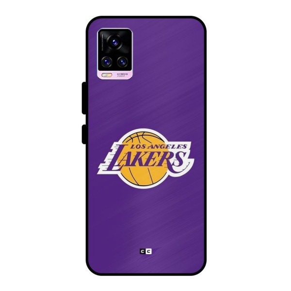 Lakers Angles Metal Back Case for Vivo V20 Pro