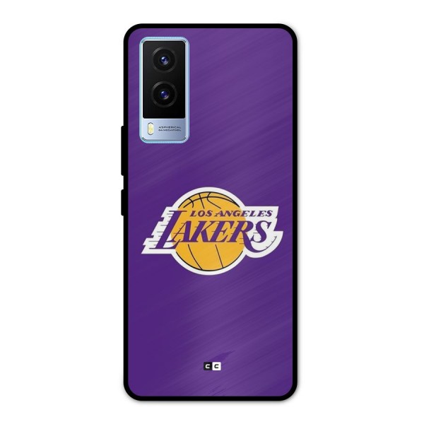 Lakers Angles Metal Back Case for Vivo V21e 5G