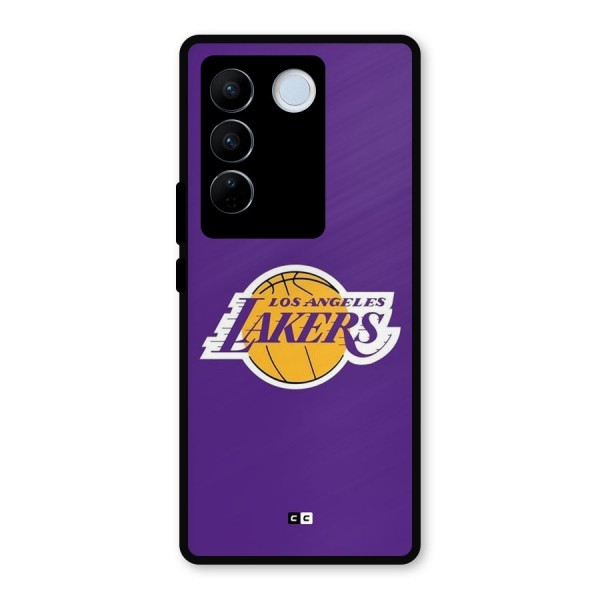 Lakers Angles Metal Back Case for Vivo V27 Pro