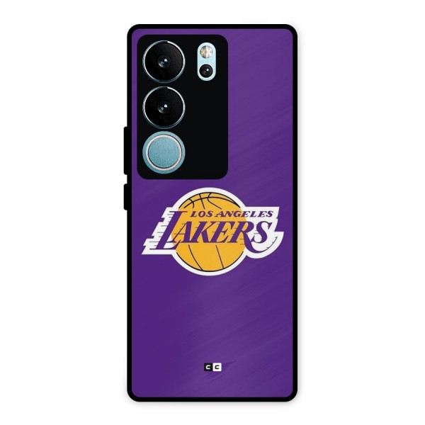 Lakers Angles Metal Back Case for Vivo V29 Pro