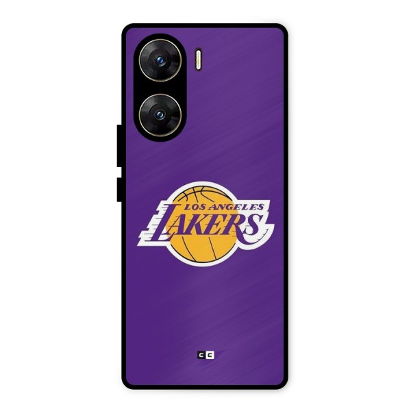 Lakers Angles Metal Back Case for Vivo V29e