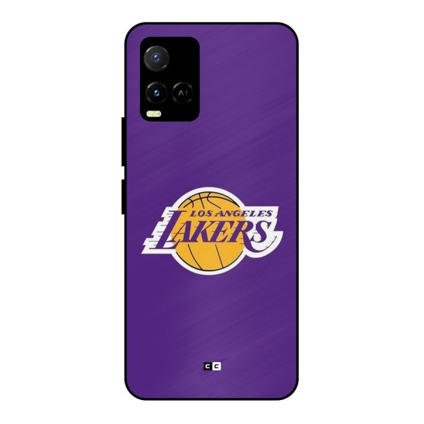 Lakers Angles Metal Back Case for Vivo Y21T