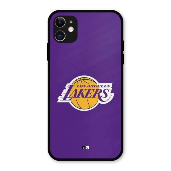 Lakers Angles Metal Back Case for iPhone 11