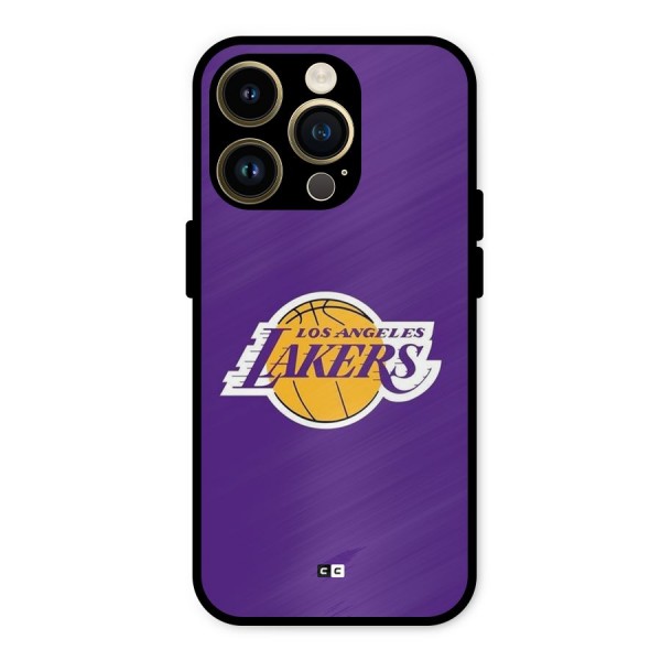 Lakers Angles Metal Back Case for iPhone 14 Pro