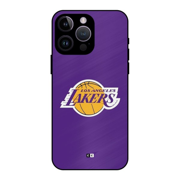 Lakers Angles Metal Back Case for iPhone 14 Pro Max