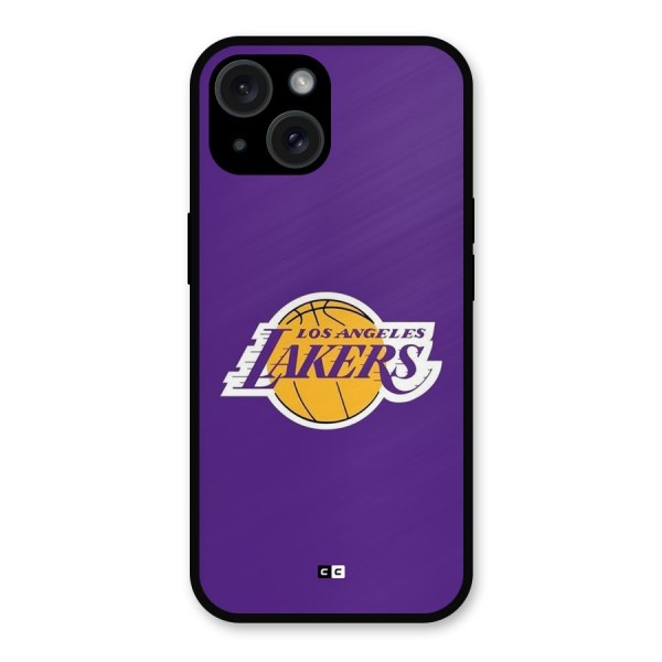 Lakers Angles Metal Back Case for iPhone 15