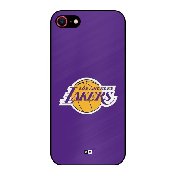 Lakers Angles Metal Back Case for iPhone 8