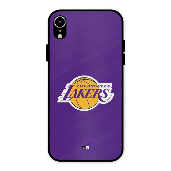 Lakers Angles Metal Back Case for iPhone XR