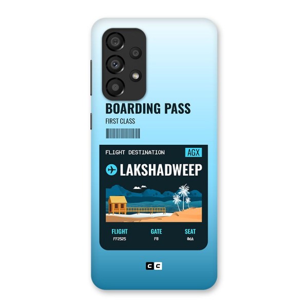 Lakshadweep Boarding Pass Back Case for Galaxy A33 5G