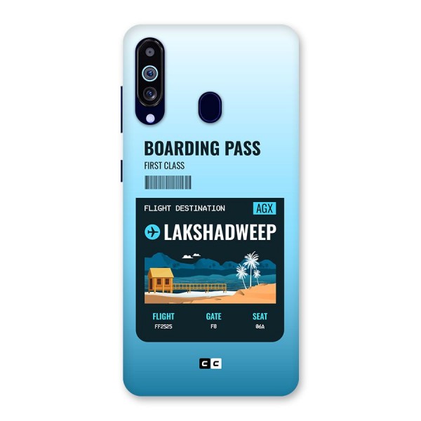 Lakshadweep Boarding Pass Back Case for Galaxy A60