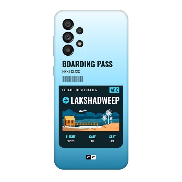 Lakshadweep Boarding Pass Back Case for Galaxy A73 5G