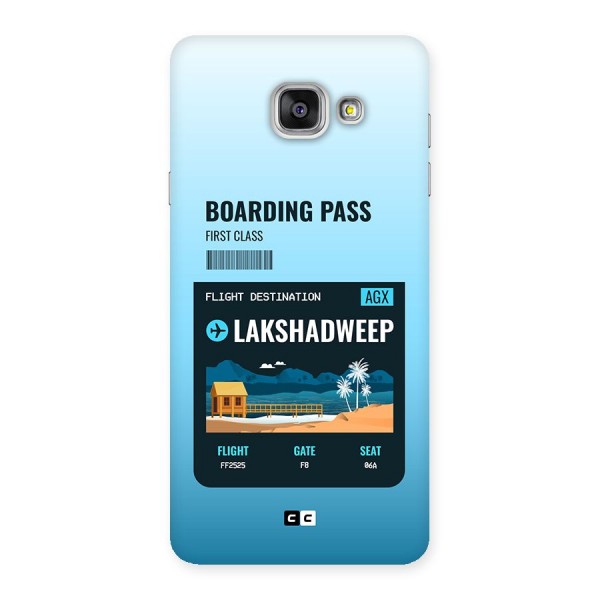 Lakshadweep Boarding Pass Back Case for Galaxy A7 (2016)