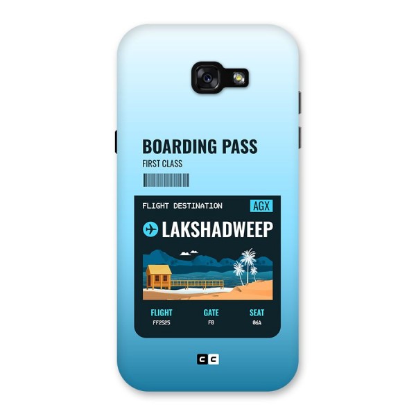 Lakshadweep Boarding Pass Back Case for Galaxy A7 (2017)