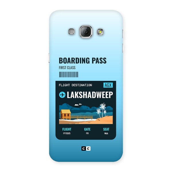 Lakshadweep Boarding Pass Back Case for Galaxy A8