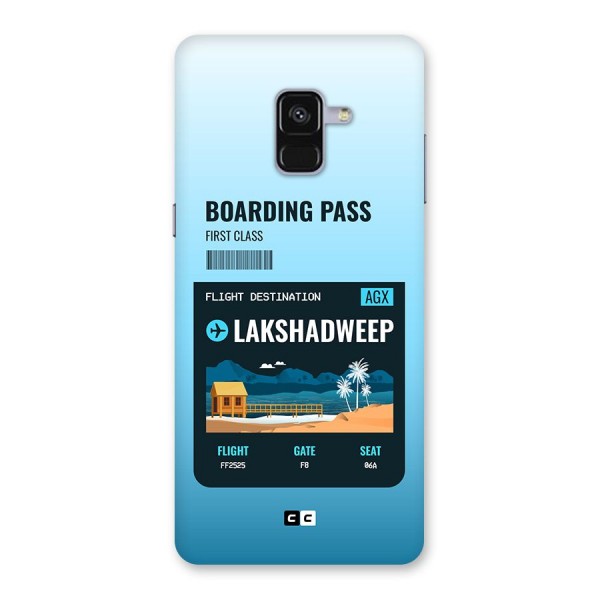 Lakshadweep Boarding Pass Back Case for Galaxy A8 Plus