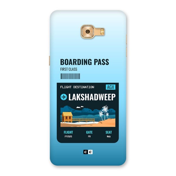 Lakshadweep Boarding Pass Back Case for Galaxy C9 Pro