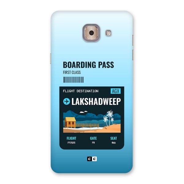 Lakshadweep Boarding Pass Back Case for Galaxy J7 Max