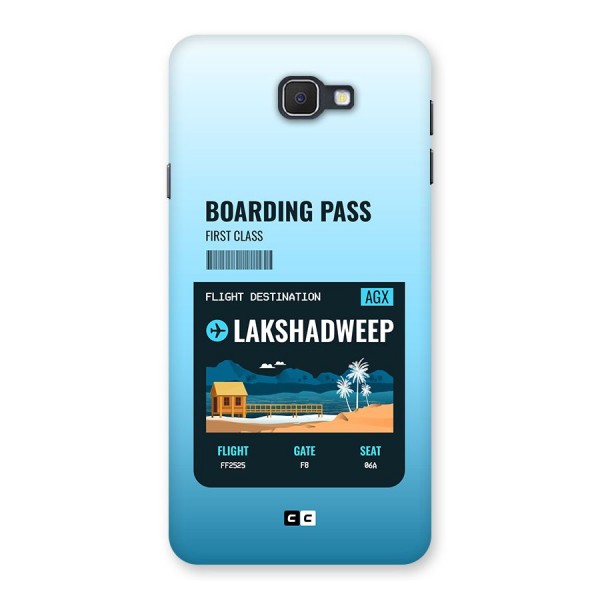 Lakshadweep Boarding Pass Back Case for Galaxy J7 Prime