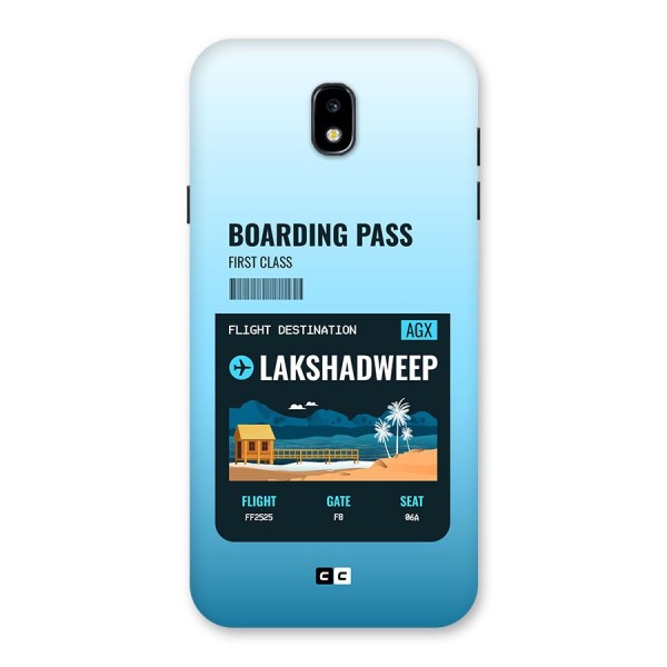 Lakshadweep Boarding Pass Back Case for Galaxy J7 Pro