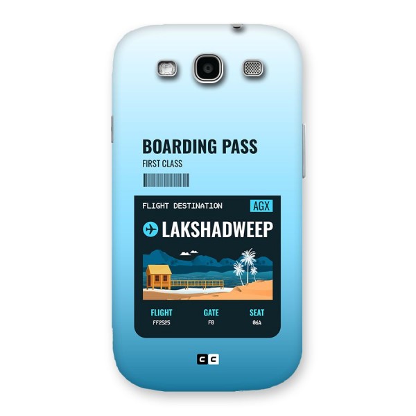 Lakshadweep Boarding Pass Back Case for Galaxy S3 Neo