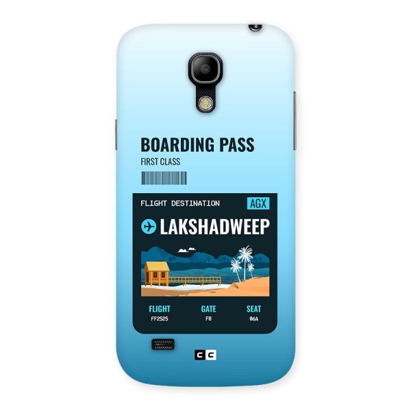 Lakshadweep Boarding Pass Back Case for Galaxy S4 Mini