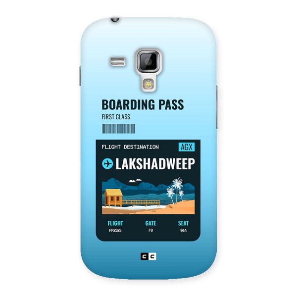 Lakshadweep Boarding Pass Back Case for Galaxy S Duos