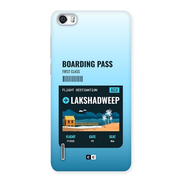 Lakshadweep Boarding Pass Back Case for Honor 6