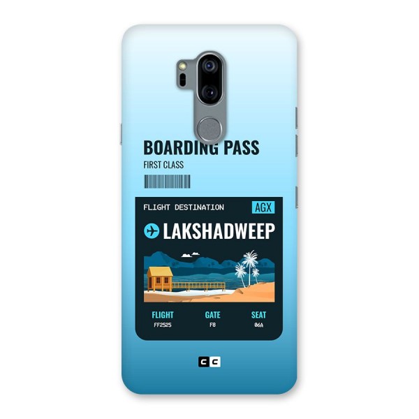 Lakshadweep Boarding Pass Back Case for LG G7