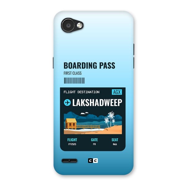 Lakshadweep Boarding Pass Back Case for LG Q6