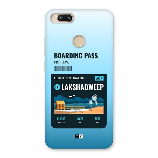 Lakshadweep Boarding Pass Back Case for Mi A1