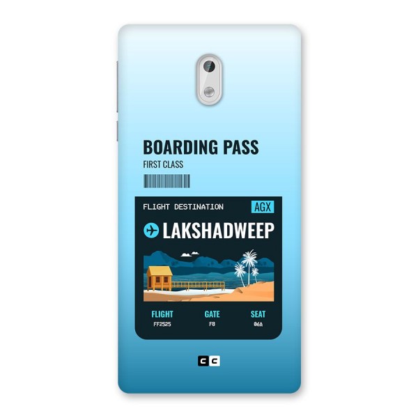 Lakshadweep Boarding Pass Back Case for Nokia 3