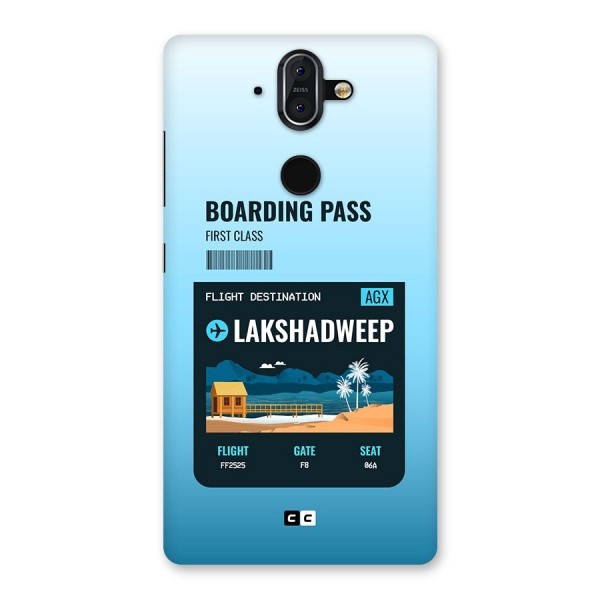 Lakshadweep Boarding Pass Back Case for Nokia 8 Sirocco