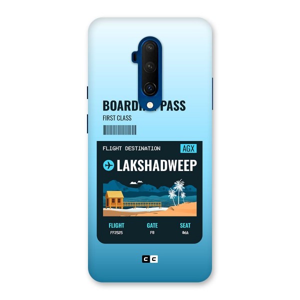 Lakshadweep Boarding Pass Back Case for OnePlus 7T Pro