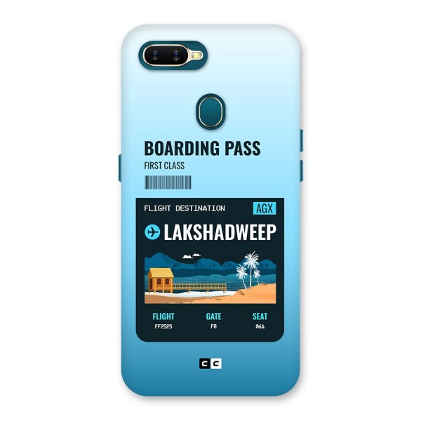 Lakshadweep Boarding Pass Back Case for Oppo A12s