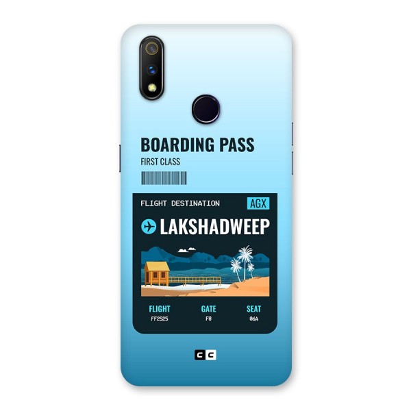 Lakshadweep Boarding Pass Back Case for Realme 3 Pro