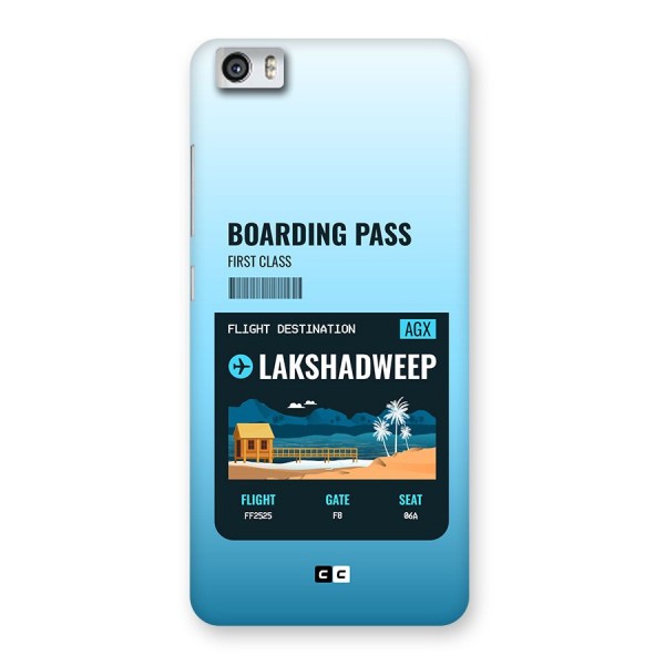 Lakshadweep Boarding Pass Back Case for Redmi Mi 5