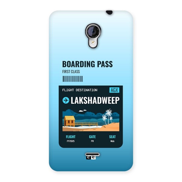 Lakshadweep Boarding Pass Back Case for Unite 2 A106