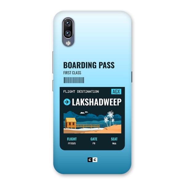 Lakshadweep Boarding Pass Back Case for Vivo NEX