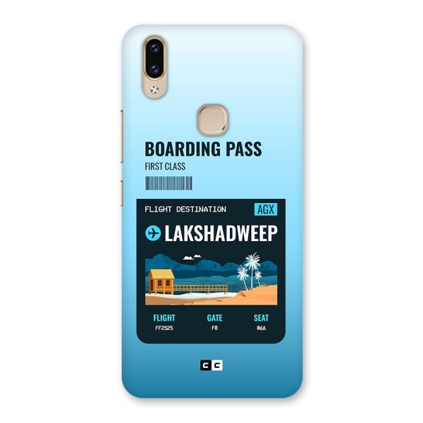 Lakshadweep Boarding Pass Back Case for Vivo V9