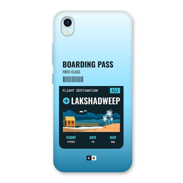 Lakshadweep Boarding Pass Back Case for Vivo Y1s