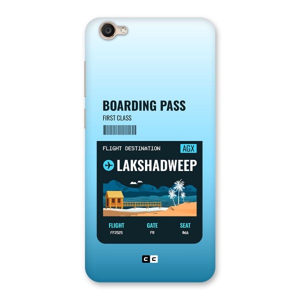 Lakshadweep Boarding Pass Back Case for Vivo Y55s